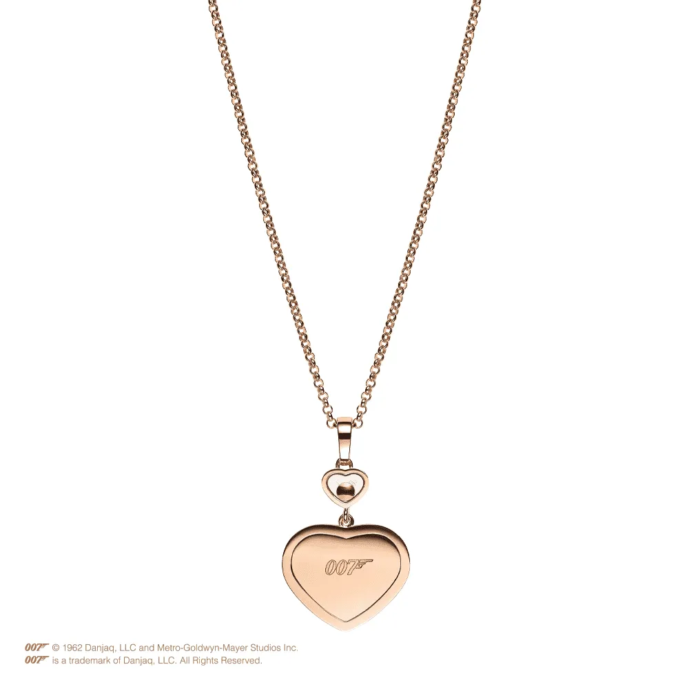 18ct Rose Gold Happy Hearts James Bond 007 Limited Edition Pendant