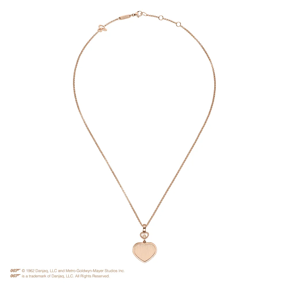 18ct Rose Gold Happy Hearts James Bond 007 Limited Edition Pendant