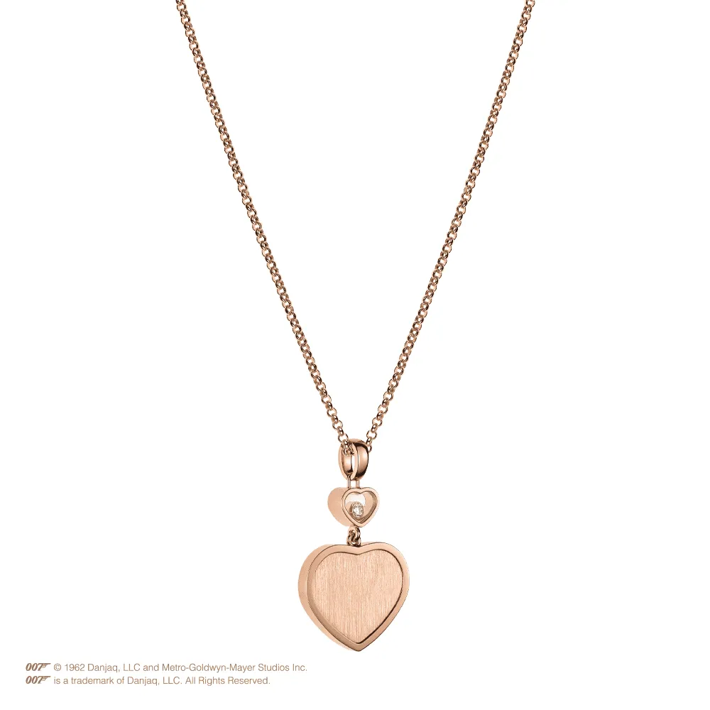 18ct Rose Gold Happy Hearts James Bond 007 Limited Edition Pendant