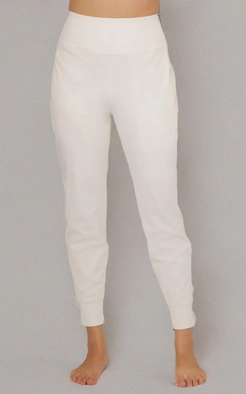 90 Degree By Reflex Womens Jogger Pants Athletic High Waisted Running Sweatpants Workout Jogger with Zippered Pockets