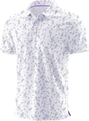 Askdeer Men's Golf Polo Shirts Short Sleeve Performance Dry Fit Polo Shirt Moisture Wicking Casual Golf Shirts