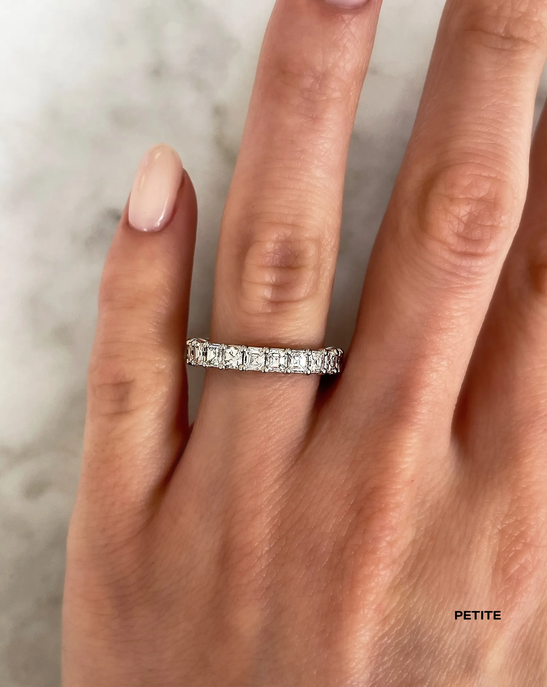 Asscher Diamond Eternity Band