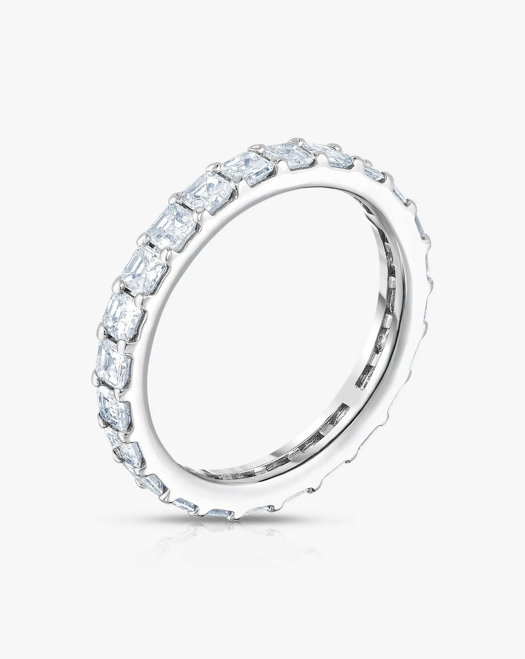 Asscher Diamond Eternity Band