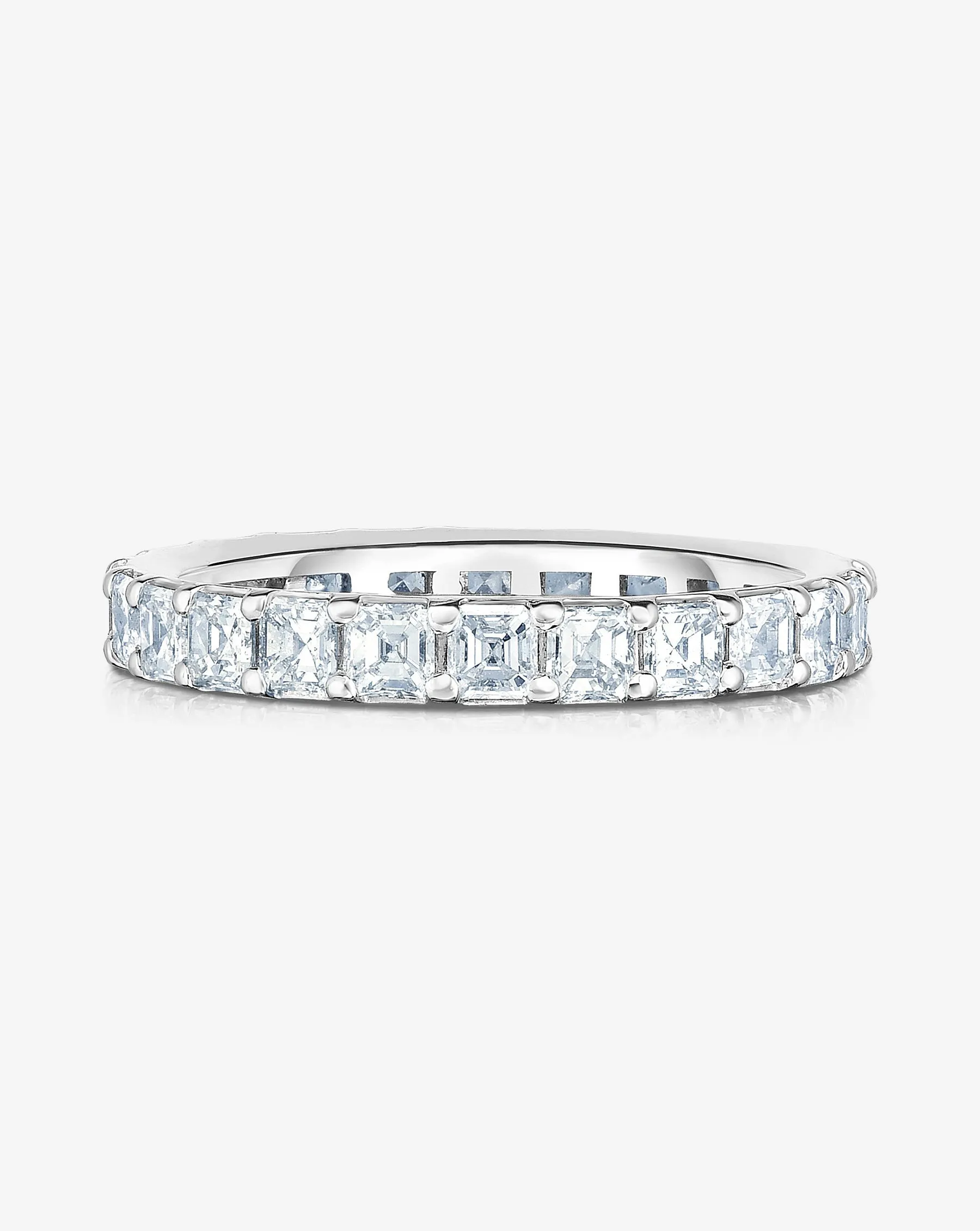 Asscher Diamond Eternity Band