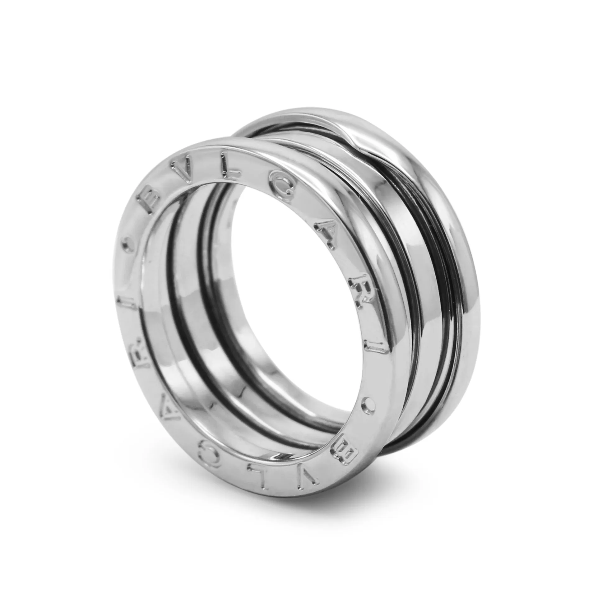 Bvlgari B.Zero1 Three Band Ring - White Gold