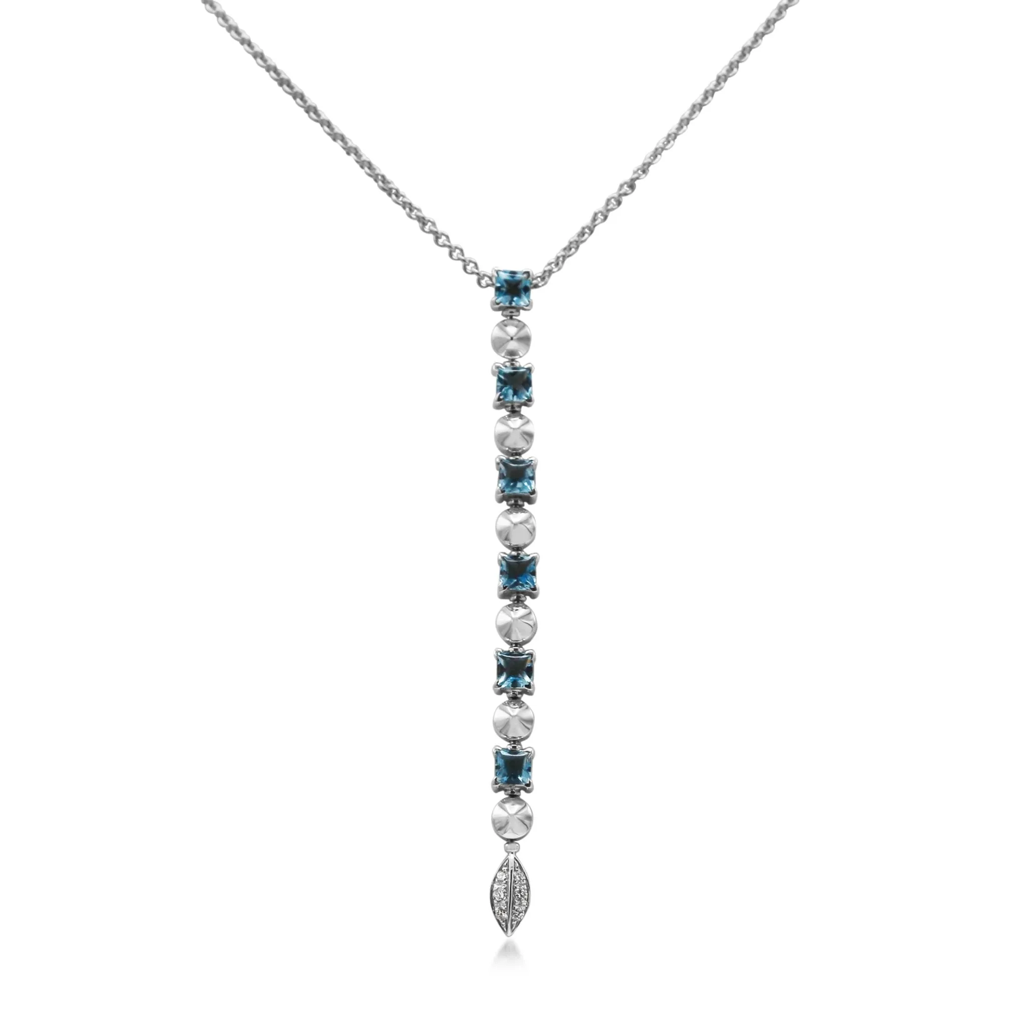 Bvlgari Lucea Blue Topaz & Diamond Necklace