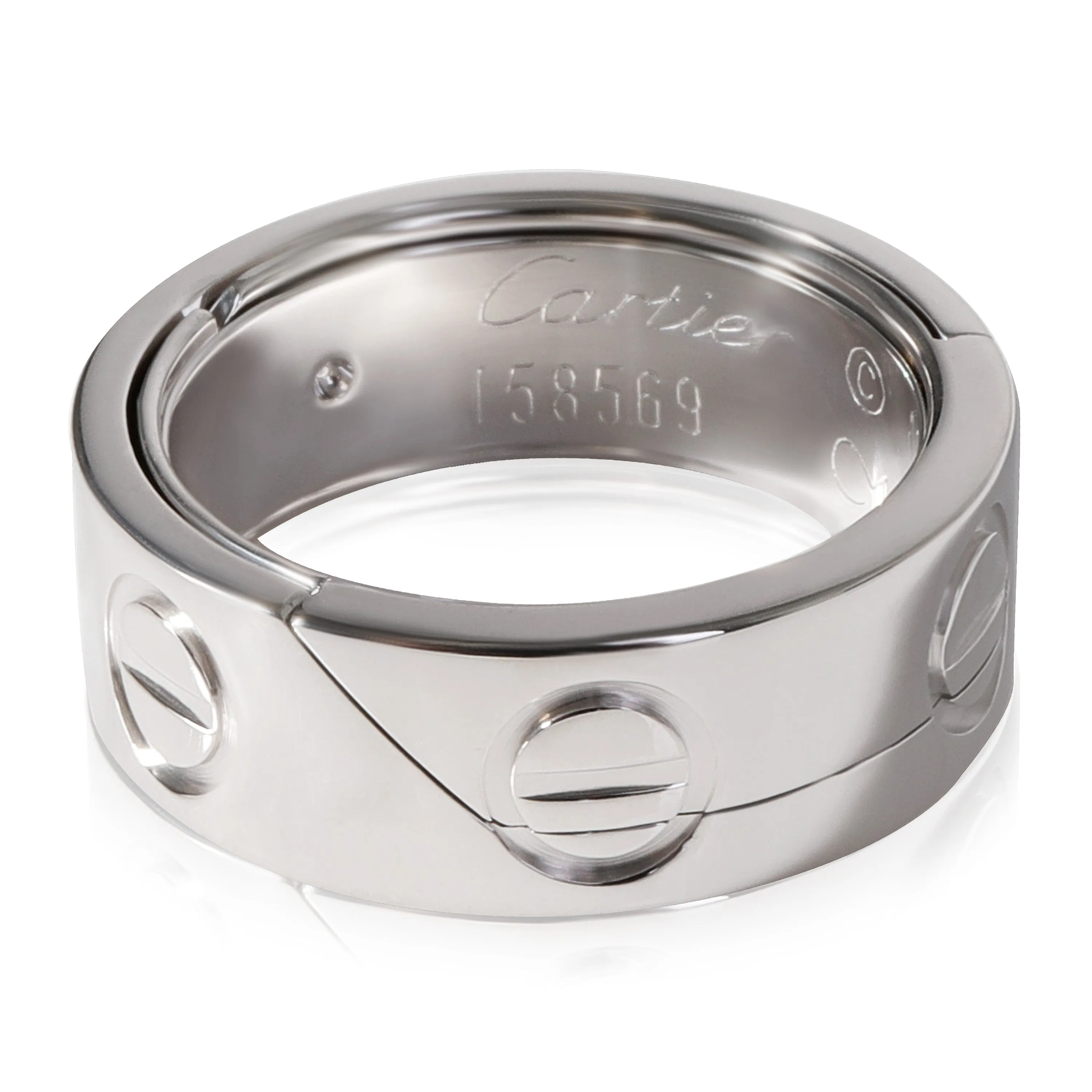 Cartier Astro Vintage  Love Ring in 18K White Gold