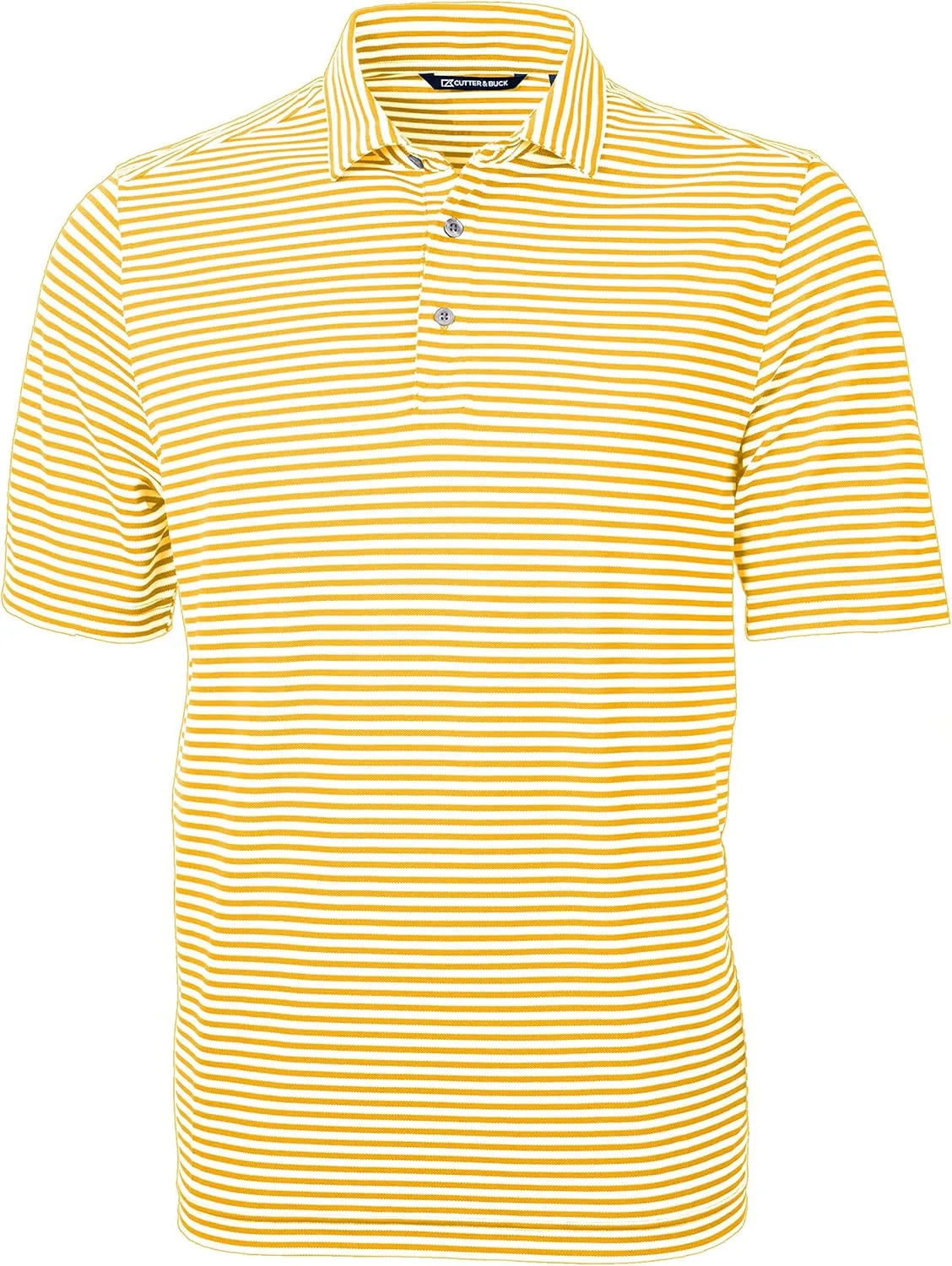 Cutter & Buck Virtue Eco Pique Stripe Recycled Mens Polo