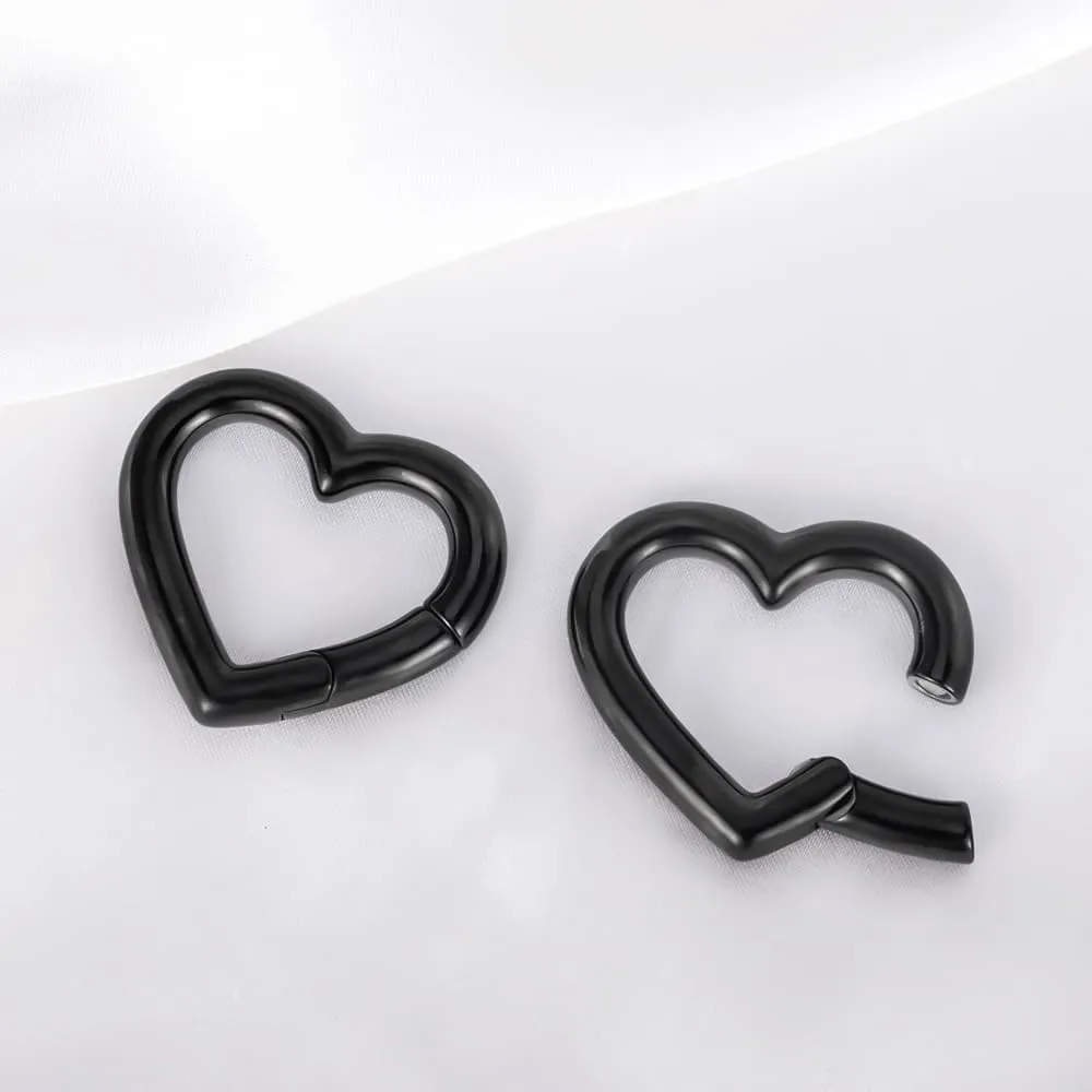 DOEARKO 2PCS Ear Gauges Ear Hangers Weights for Stretched Ear Plugs Body Piercing Tunnels 316 Stainless Steel Hypoallergenic Body Jewelry