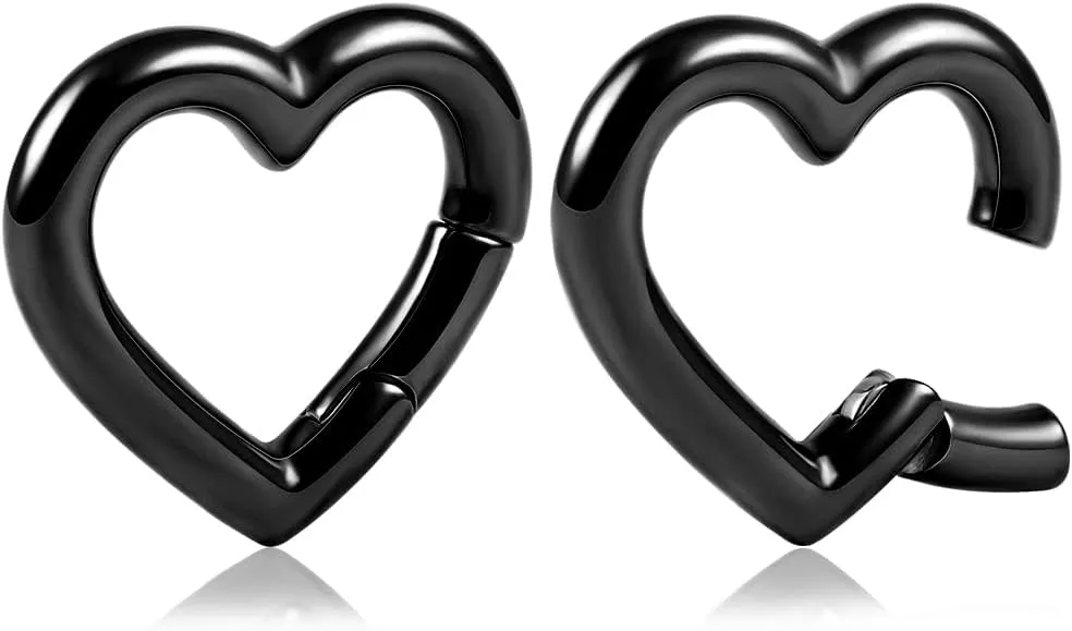 DOEARKO 2PCS Ear Gauges Ear Hangers Weights for Stretched Ear Plugs Body Piercing Tunnels 316 Stainless Steel Hypoallergenic Body Jewelry