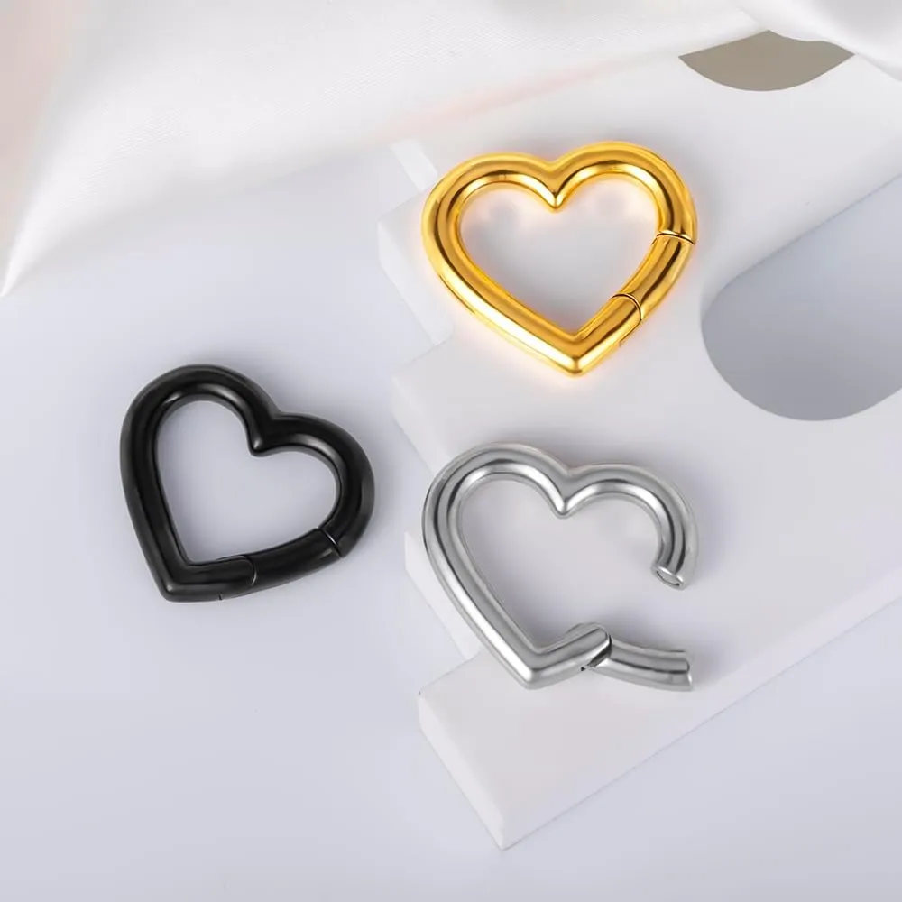 DOEARKO 2PCS Ear Gauges Ear Hangers Weights for Stretched Ear Plugs Body Piercing Tunnels 316 Stainless Steel Hypoallergenic Body Jewelry