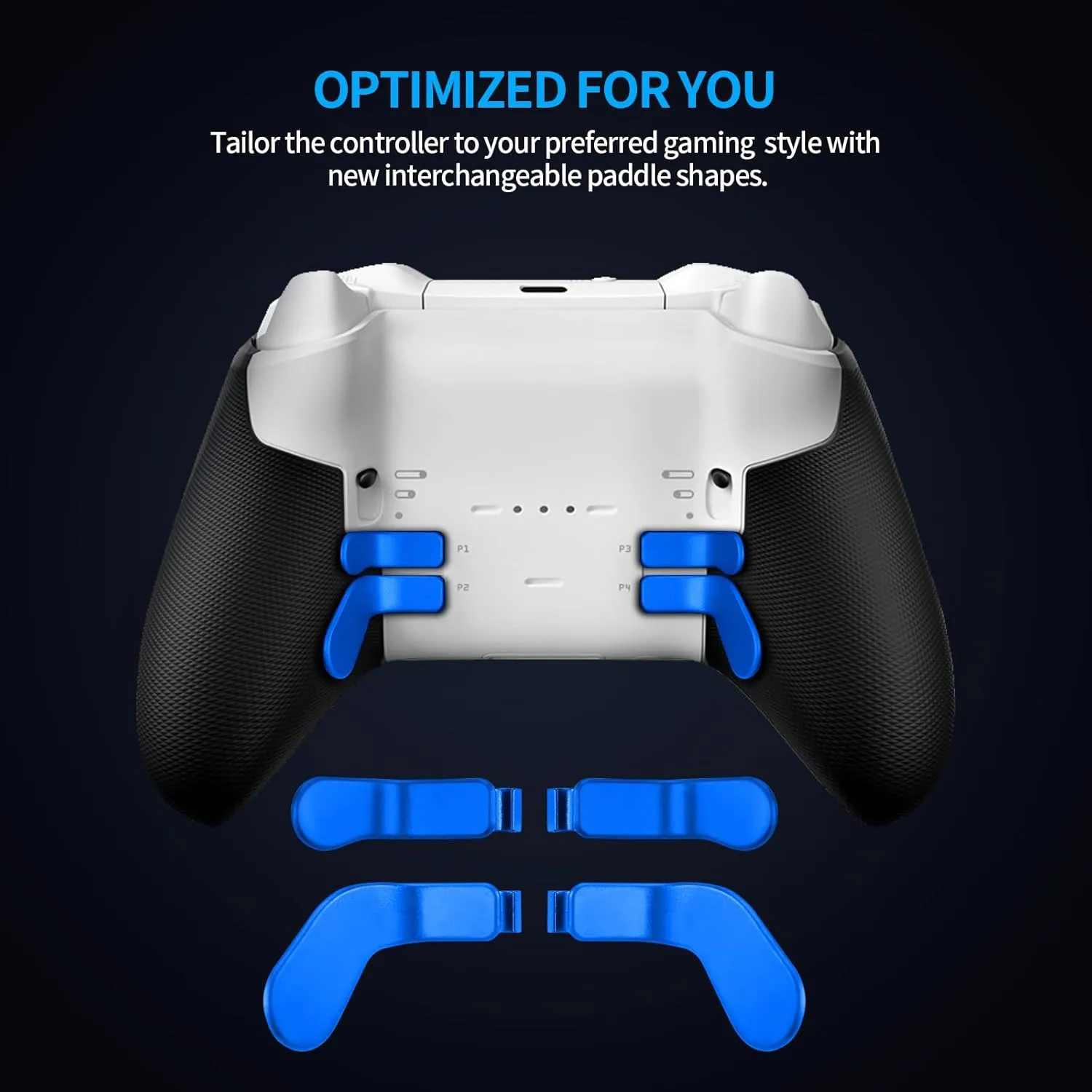 Elite Controller Series 2 Paddles, Metal Stainless Steel Replacement Parts Hair Trigger Locks with D Pad for Xbox Elite Controller Series 2 and Core Controller Model 1797