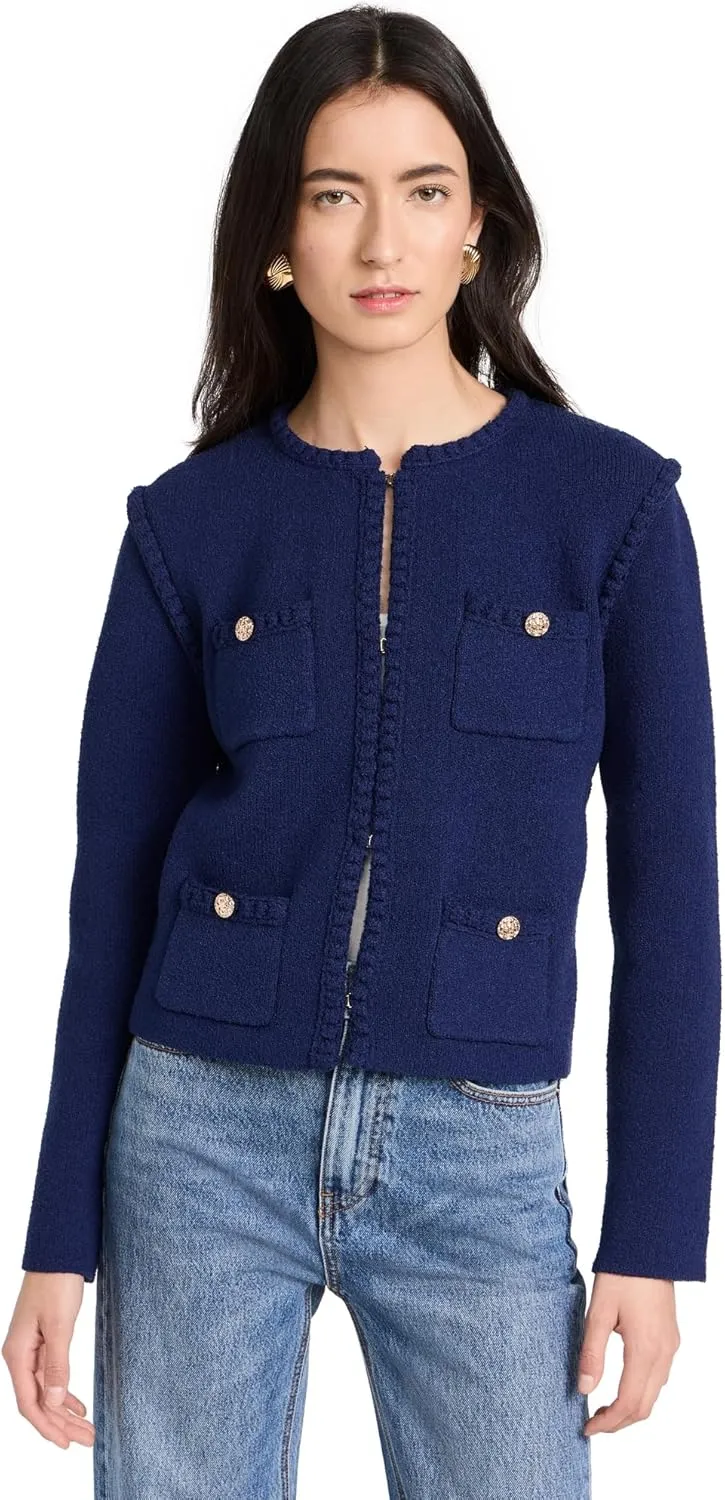 endless rose Women's Braided Knit Jacket