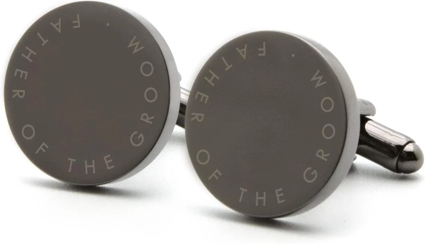 MUUJEE Cufflinks with Engraved Wood Gift Box