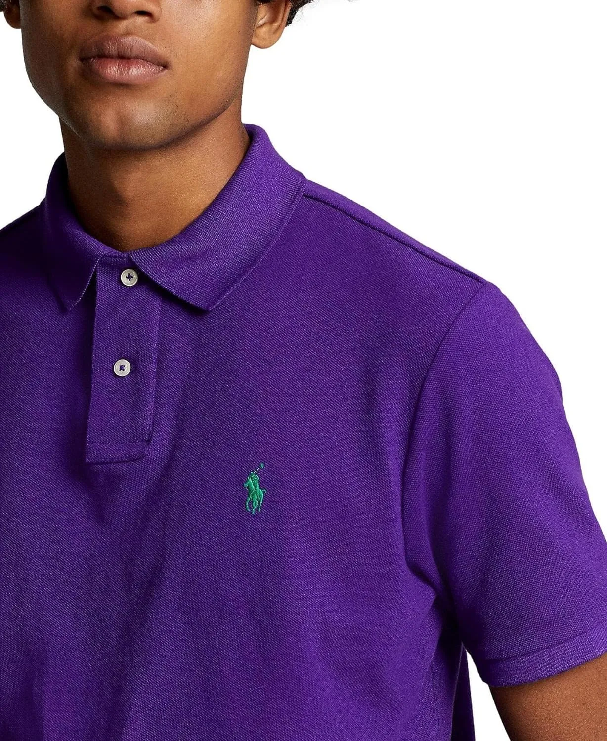 Polo Ralph Lauren Men's Custom Slim Fit Iconic Mesh Polo