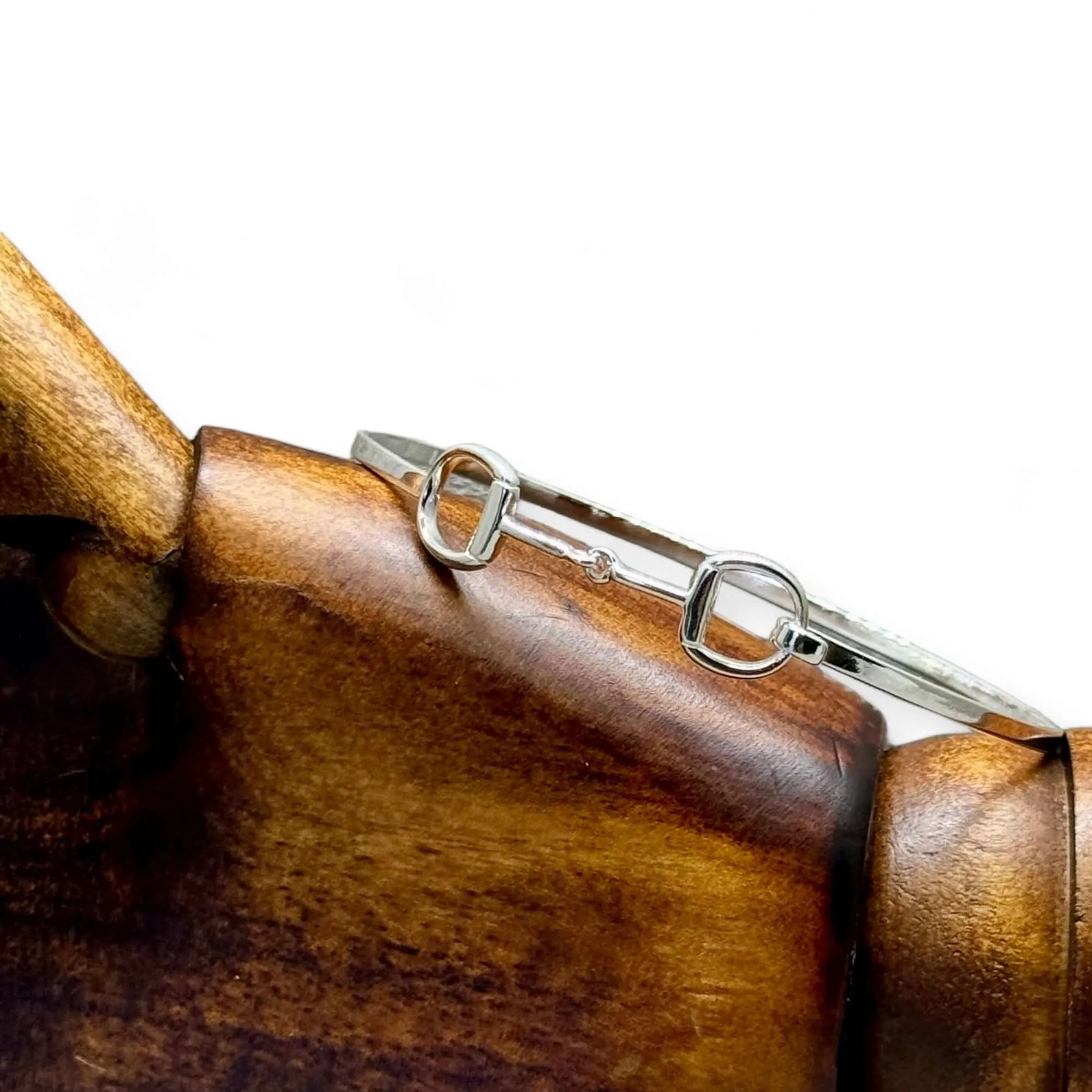 Sterling Silver Snaffle Cuff Bracelet