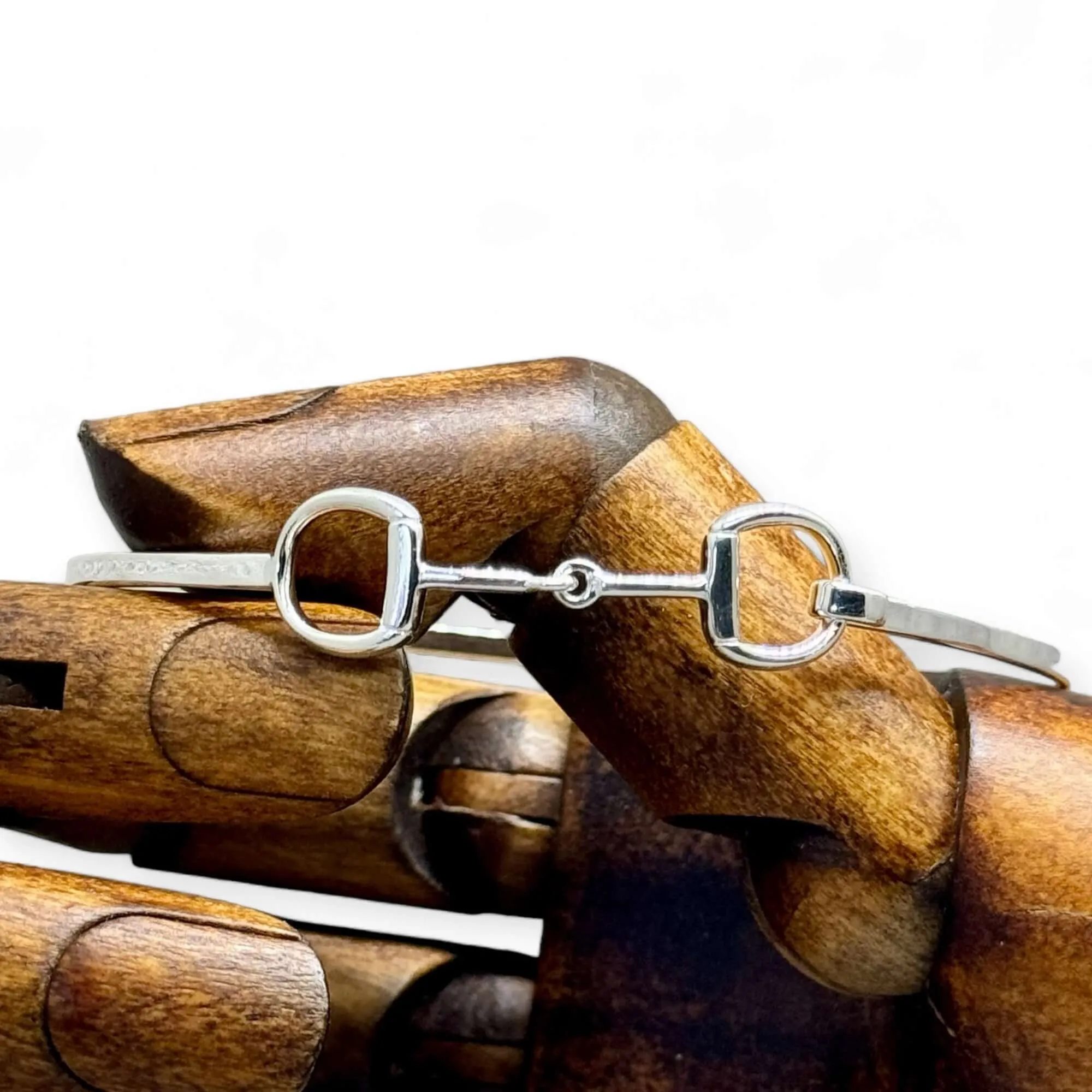 Sterling Silver Snaffle Cuff Bracelet