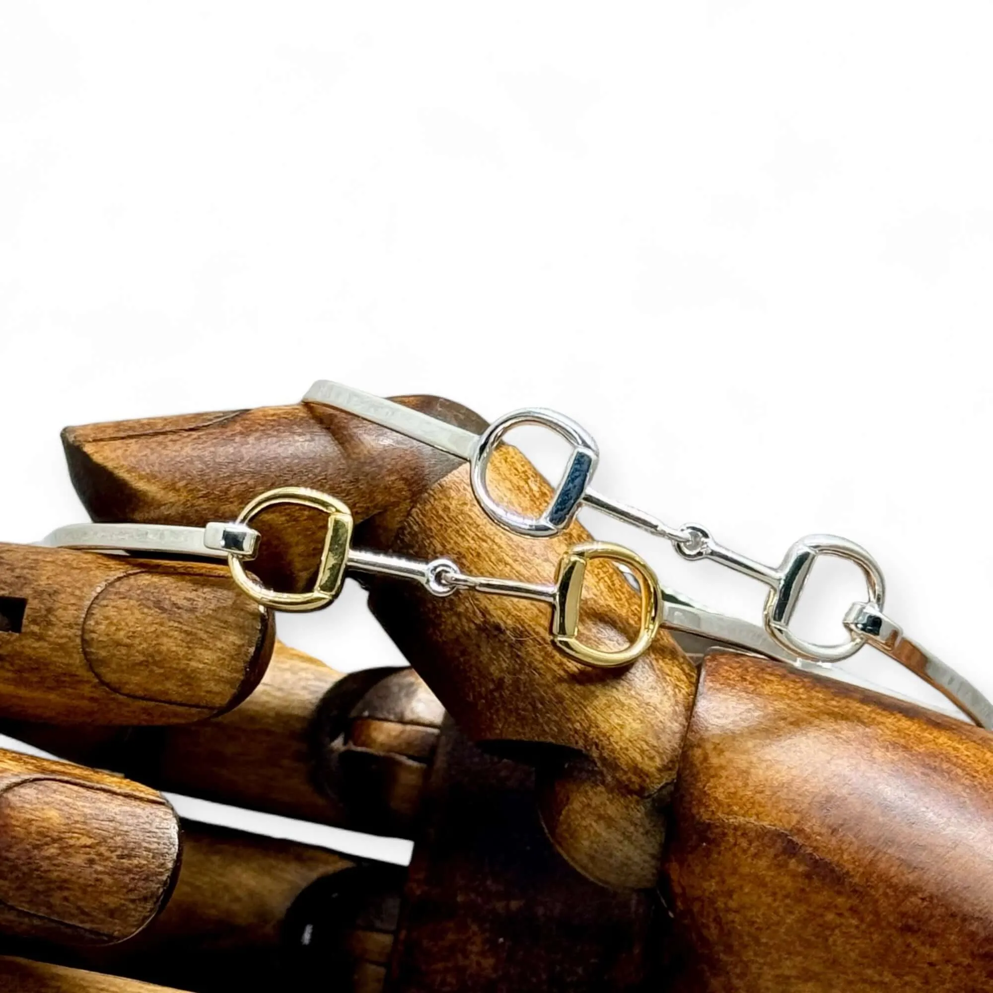 Sterling Silver Snaffle Cuff Bracelet