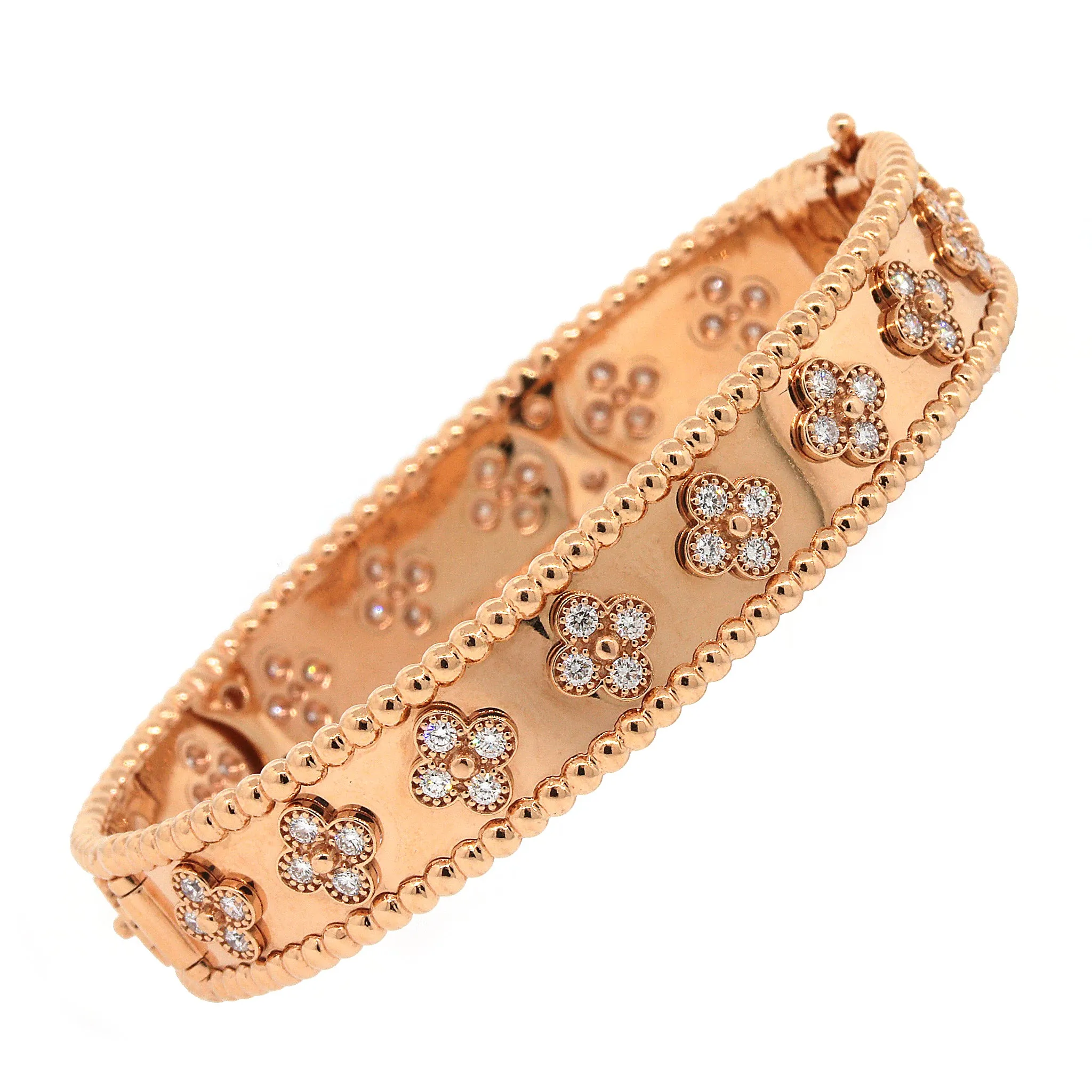 Van Cleef & Arpels Perlée Collection Diamond Bracelet in 18k Gold