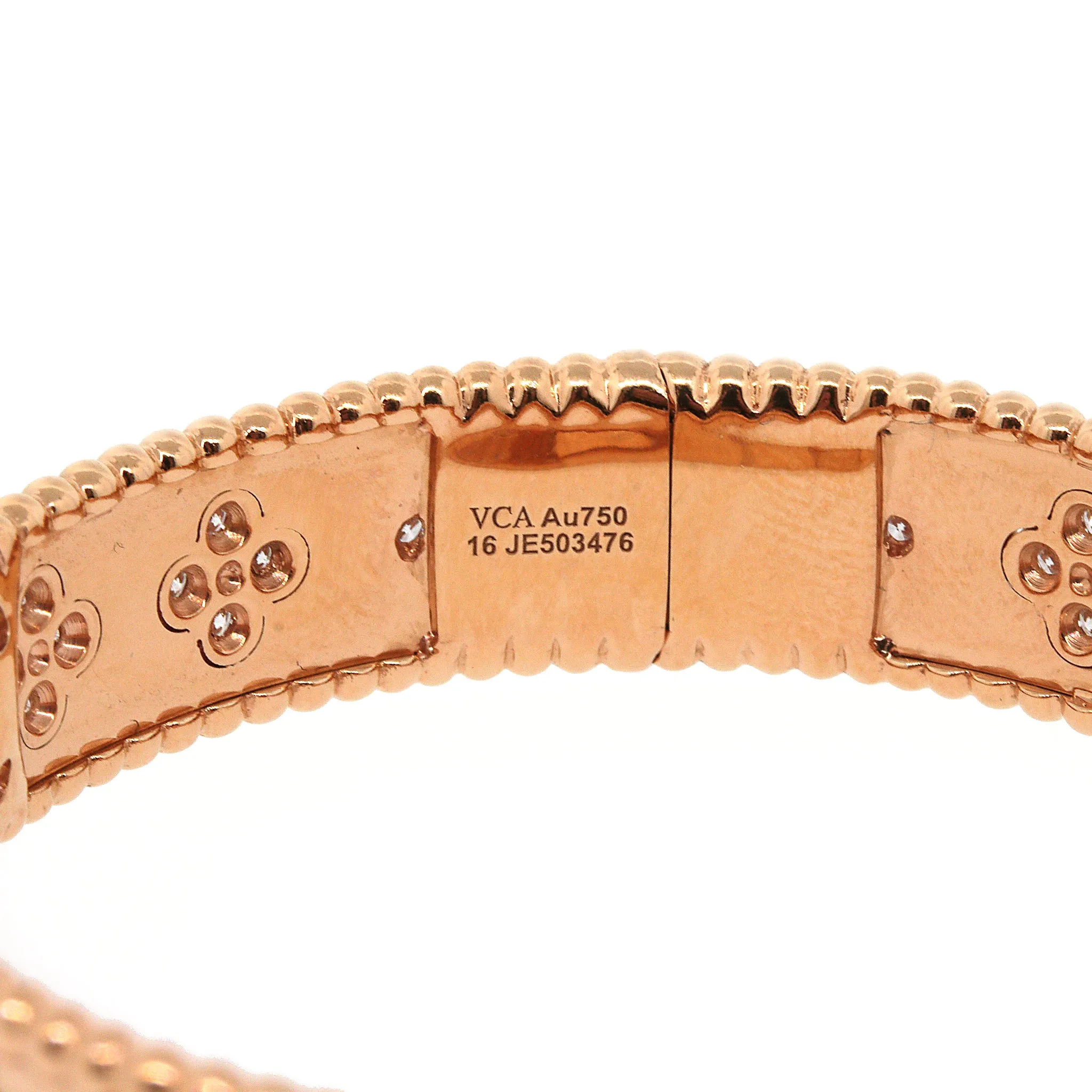 Van Cleef & Arpels Perlée Collection Diamond Bracelet in 18k Gold