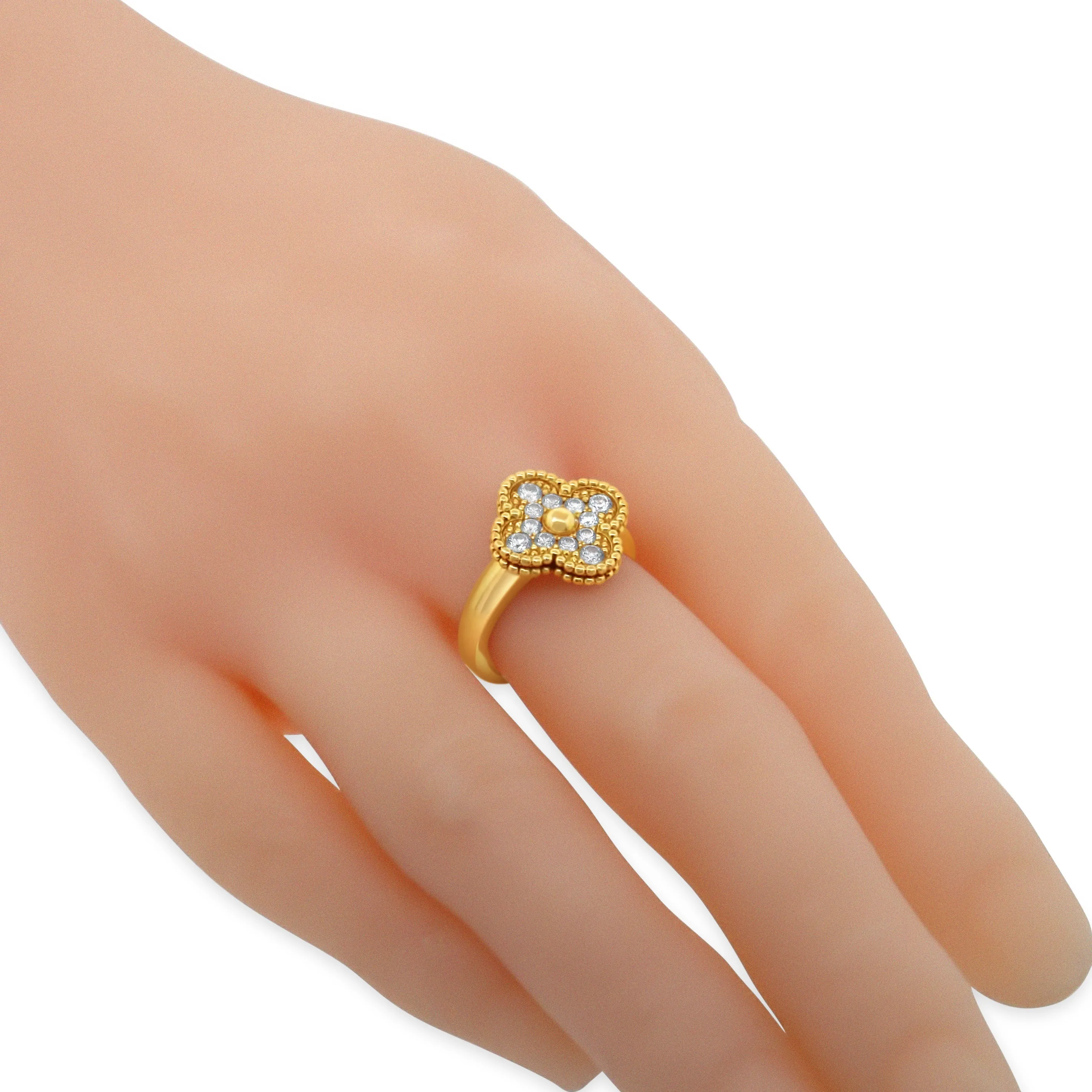 Van Cleef & Arpels Vintage Alhambra Diamond Ring